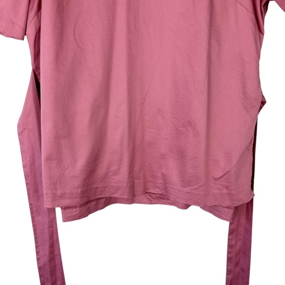 Ted Baker Sz 4 US 10 Women's Wrap Tie Front Cotton Kimono Top Large - Picture 6 of 14